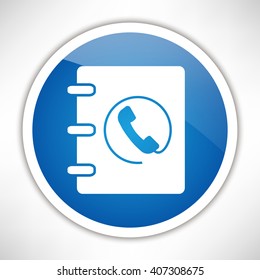 Notebook, address, phone book icon