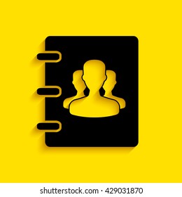 Notebook, address, phone book icon