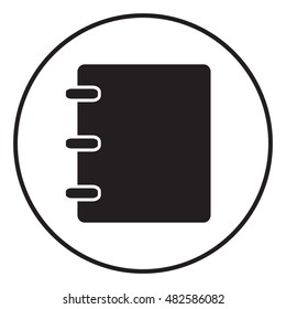 Notebook, address, phone book symbol with blank cover