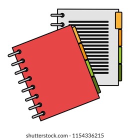 notebook agend isolated icon