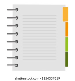 notebook agend isolated icon