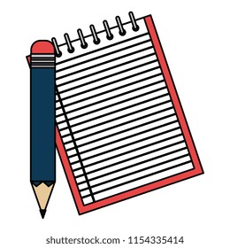 notebook agend with pencil