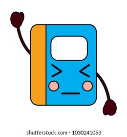 notebook angry  school supplies kawaii icon image 