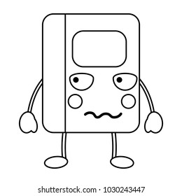 notebook angry  school supplies kawaii icon image 