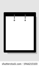Notebook background (Copy space), note pad for text , message , information and other. copy space mockup template display