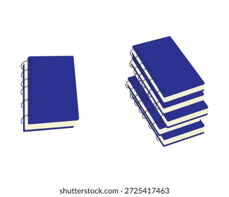 Líneas de fondo de cuaderno azul blanco