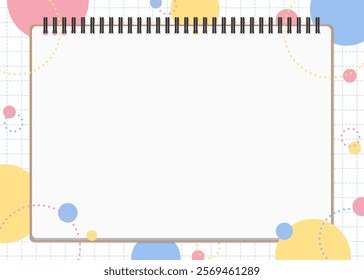 Notebook Background Material, Pop Design, Landscape Orientation