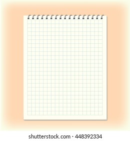 Notebook. Blank, empty, school, office.