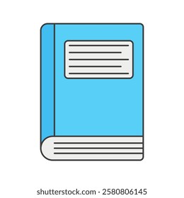 Notebook, A blue hardcover book, symbolizing learning, note-taking, and documentation.