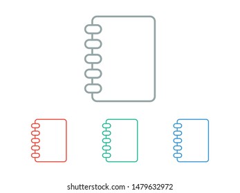 Notebook, Book icon vector illustration EPS10