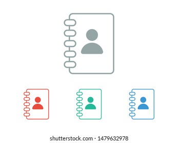 Notebook, Book icon vector illustration EPS10