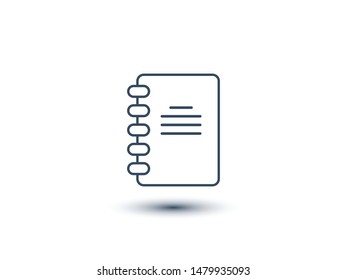 Notebook, Book icon vector illustration EPS10