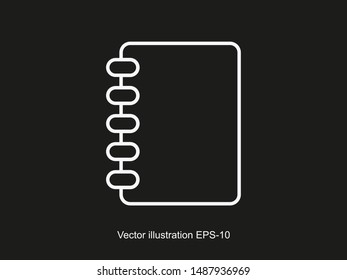 Notebook, Book icon vector illustration EPS10