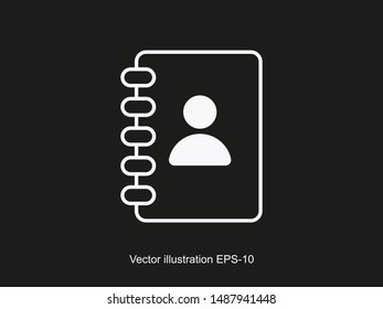 Notebook, Book icon vector illustration EPS10