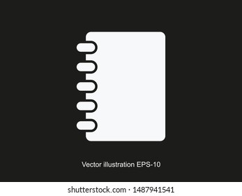 Notebook, Book icon vector illustration EPS10