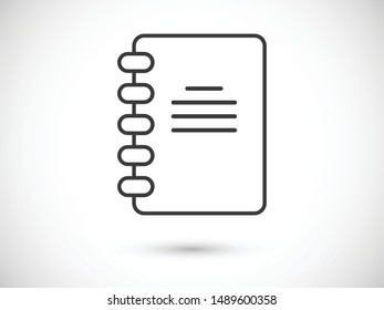 Notebook, Book icon vector illustration EPS10