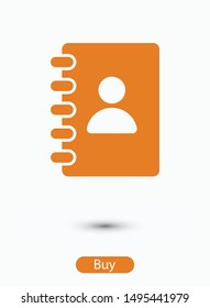 Notebook, Book icon vector illustration EPS10