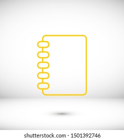 Notebook, Book icon vector illustration EPS10