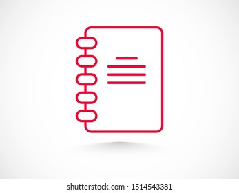 Notebook, Book icon vector illustration EPS10
