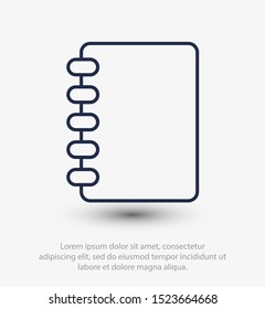 Notebook, Book icon vector illustration EPS10