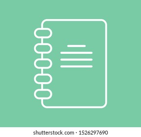 Notebook, Book icon vector illustration EPS10