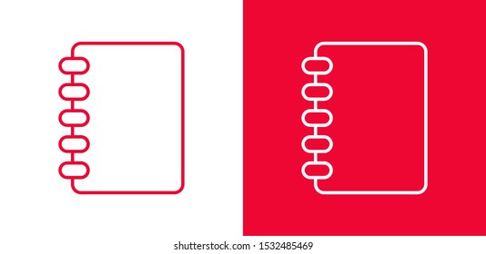 Notebook, Book icon vector illustration EPS10