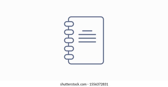 Notebook, Book icon vector illustration EPS10