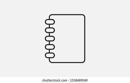 Notebook, Book icon vector illustration EPS10