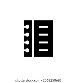 notebook, book icon vector sign 