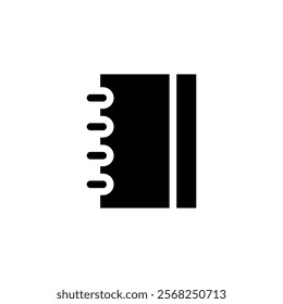 notebook, book icon vector sign 