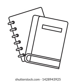 notebook and book school supply