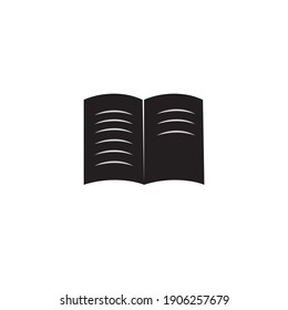 Notebook - Buch mit Schriften darauf. Vektorgrafik.