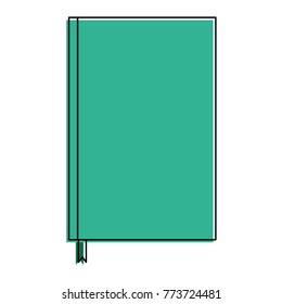 notebook with bookmark template blank corporate stationery diary
