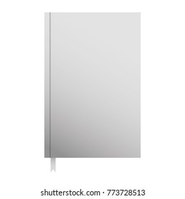notebook with bookmark template blank corporate stationery diary