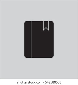 Notebook With Bookmark Vector Icon