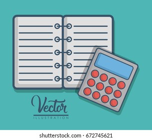 notebook and calendar icon