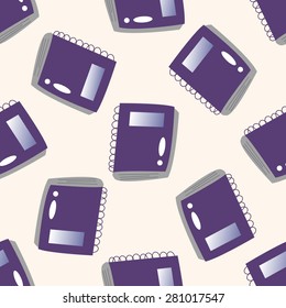 notebook , cartoon seamless pattern background