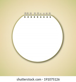 Notebook Circle Vector 