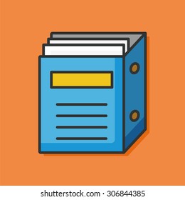 notebook color line icon