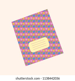 Notebook with colored bows
