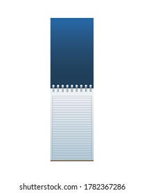 notebook commercial branding isolated icon vector illustration design