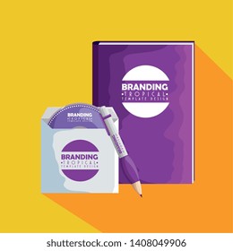 notebook with compact disc and pen branding product