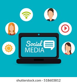 notebook computer social media virtual dialogue