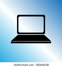 Notebook computer vector icon