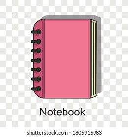 Notebook concept. Creative idea design. Flat vector for template, brochure or presentation.