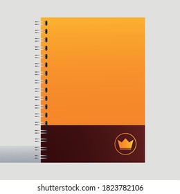 bloc de notas, plantilla de identidad corporativa en diseño de ilustración vectorial de fondo blanco