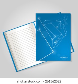 Notebook. Corporate identity. A vector.