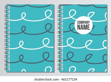 Notebook cover. Corporate identity template. Business stationery mock-up with logo. Branding design