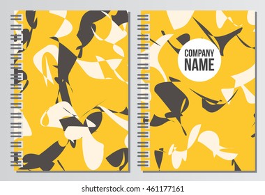 Notebook cover. Corporate identity template. Business stationery mock-up with logo. Branding design