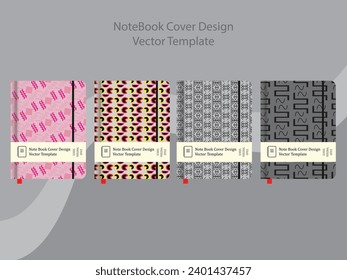 Notebook cover dairy art Vector fully editable design